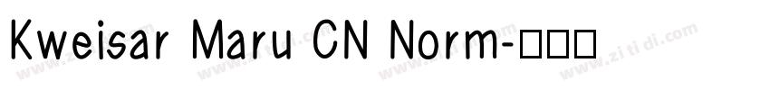 Kweisar Maru CN Norm字体转换